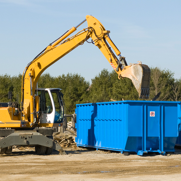 what size residential dumpster rentals are available in Sugar Grove Virginia